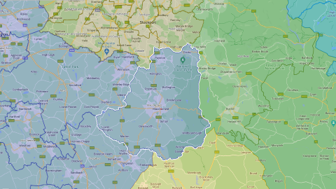 Boundary Commission Mapping close up